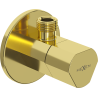 Mexen T Eckventil für Armaturen 1/2"x3/8", gold - 79973-50