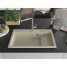 Mexen Omar Granitspüle 1-beckig 800 x 480 mm, beige, Siphon chrom - 6520801005-69