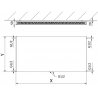 Mexen Flat CCF11 Flachheizkörper 600 x 1100 mm, mittiger unterer Anschluss, 862 W, weiß - W6C11F-060-110-00