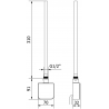 Mexen FA-05W elektrische Heizpatrone 300 W, weiß - W958-0300-20