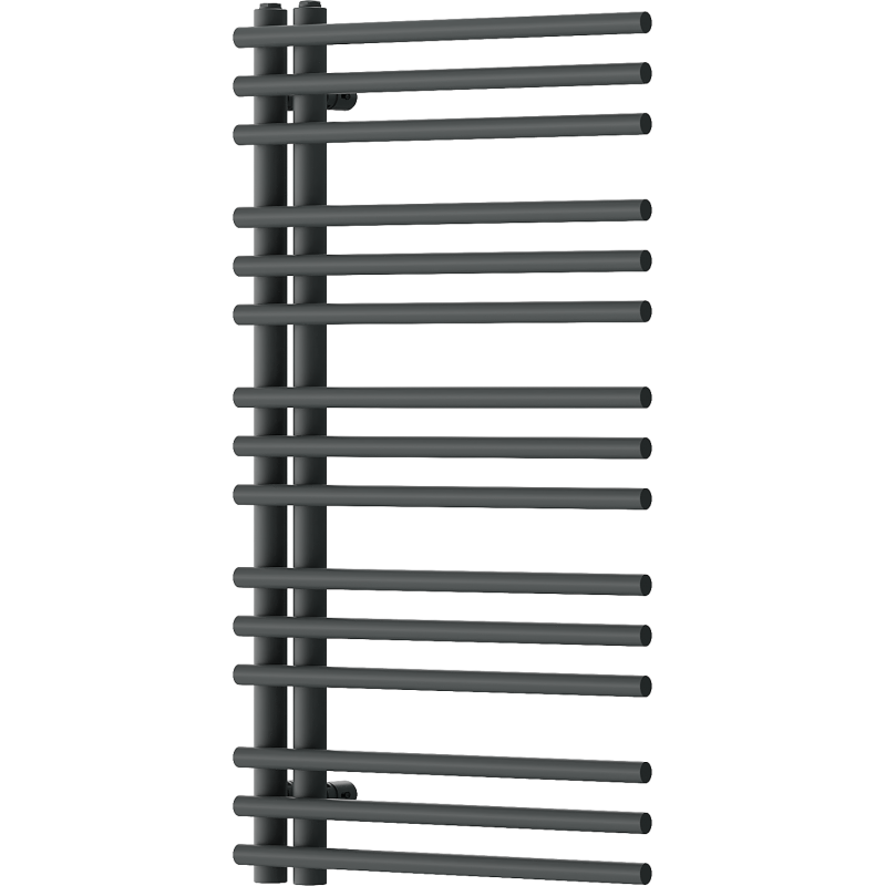 Mexen Neptun dekorativer Badezimmerheizkörper 900 x 500 mm, 369 W, anthrazit - W101-0900-500-00-66
