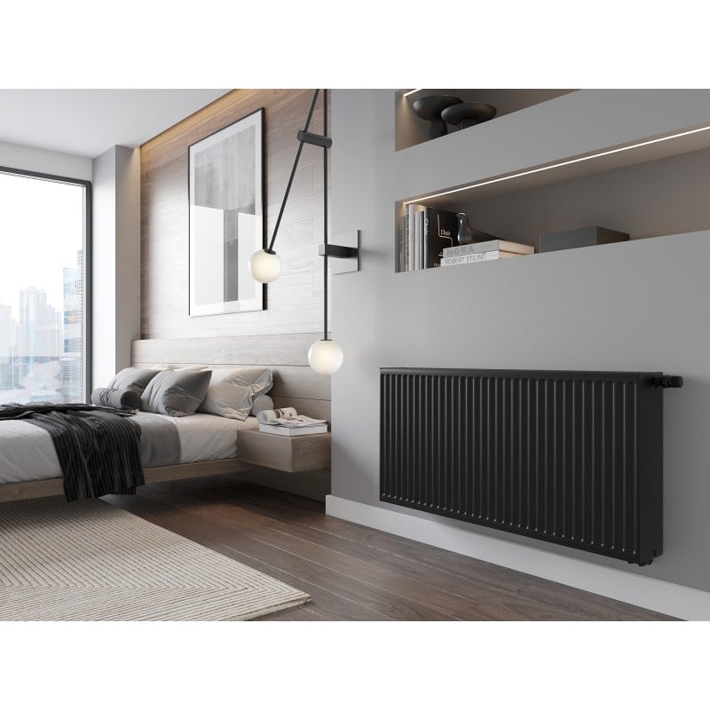 Mexen CV33 Plattenheizkörper 500 x 1000 mm, unterer Anschluss, 2021 W, schwarz - W633-050-100-70