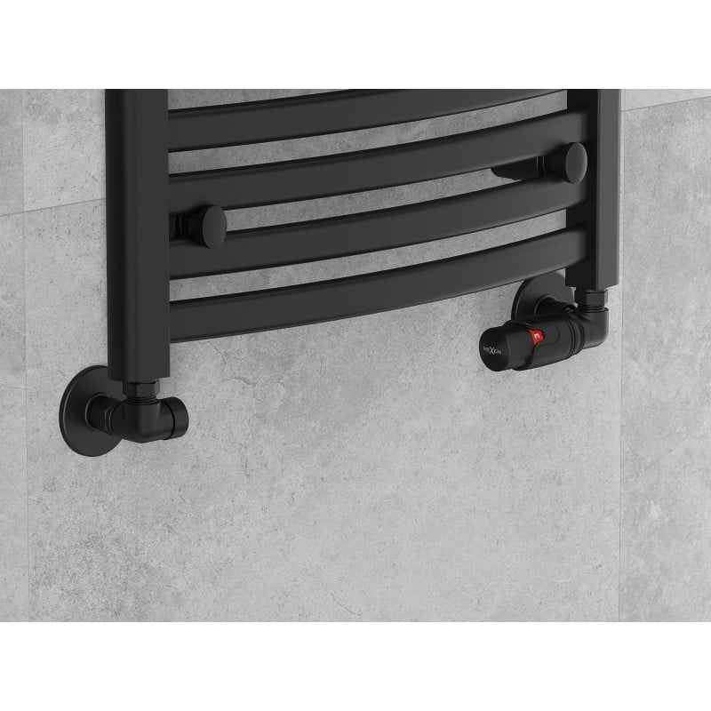 Mexen Uni-Term schwarze, axiale Heizkörperventile - W903-000-70