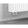 Mexen Uni-Term Zweirohr-Heizkörperventil DN50, Eckform 1/2"x16 mm, Nickel - W911-016-01