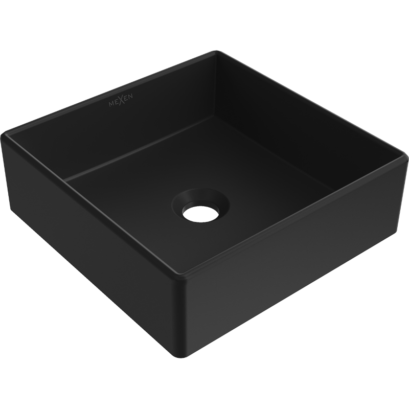 Mexen Goya Aufsatzwaschbecken 35 x 35 cm, schwarz matt - 22183585