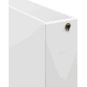 Mexen Flat CCF33 Plattenheizkörper 600 x 1600 mm, mittiger unterer Anschluss, 3521 W, weiß - W6C33F-060-160-00