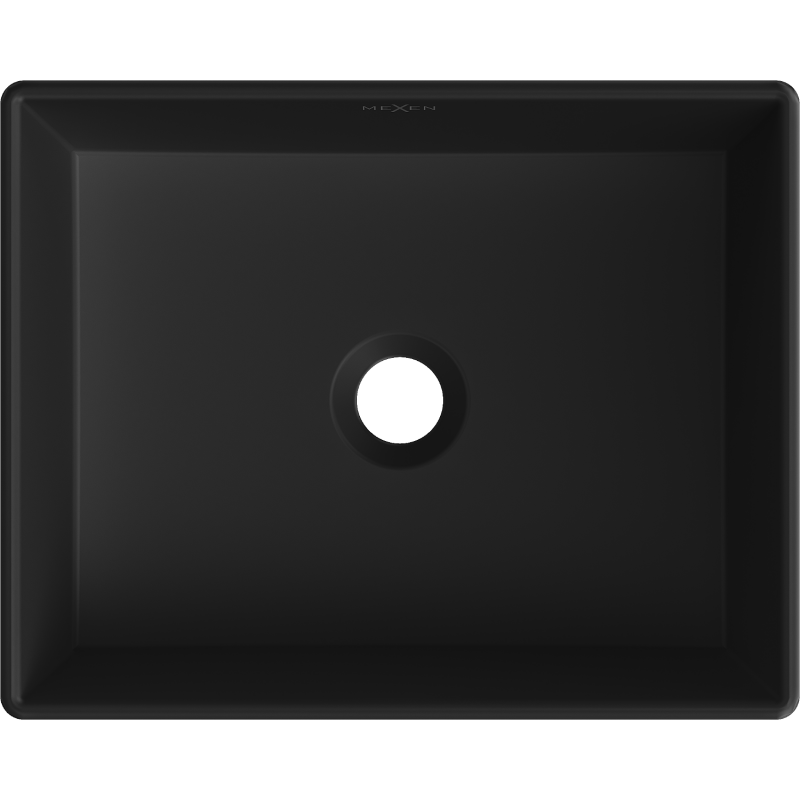 Mexen Goya Aufsatzwaschbecken 40 x 32 cm, schwarz matt - 22184085
