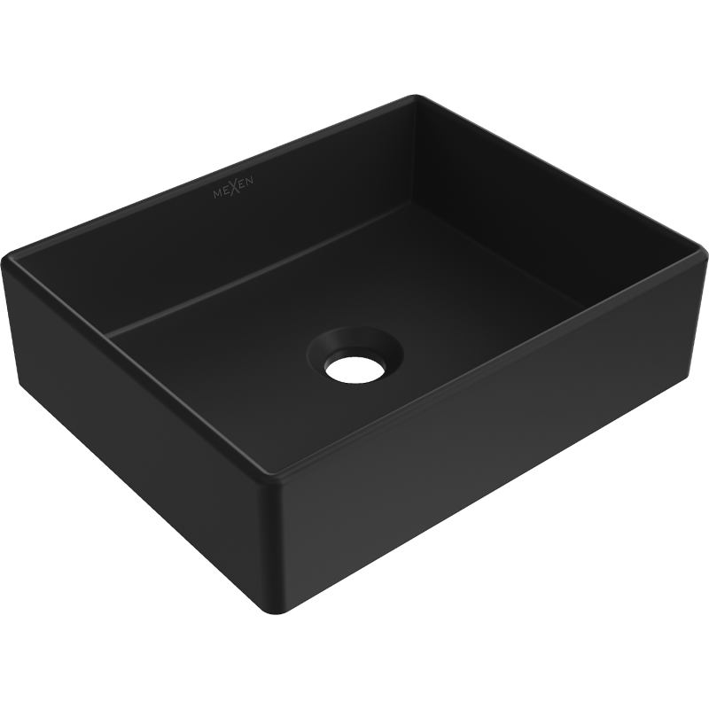 Mexen Goya Aufsatzwaschbecken 40 x 32 cm, schwarz matt - 22184085