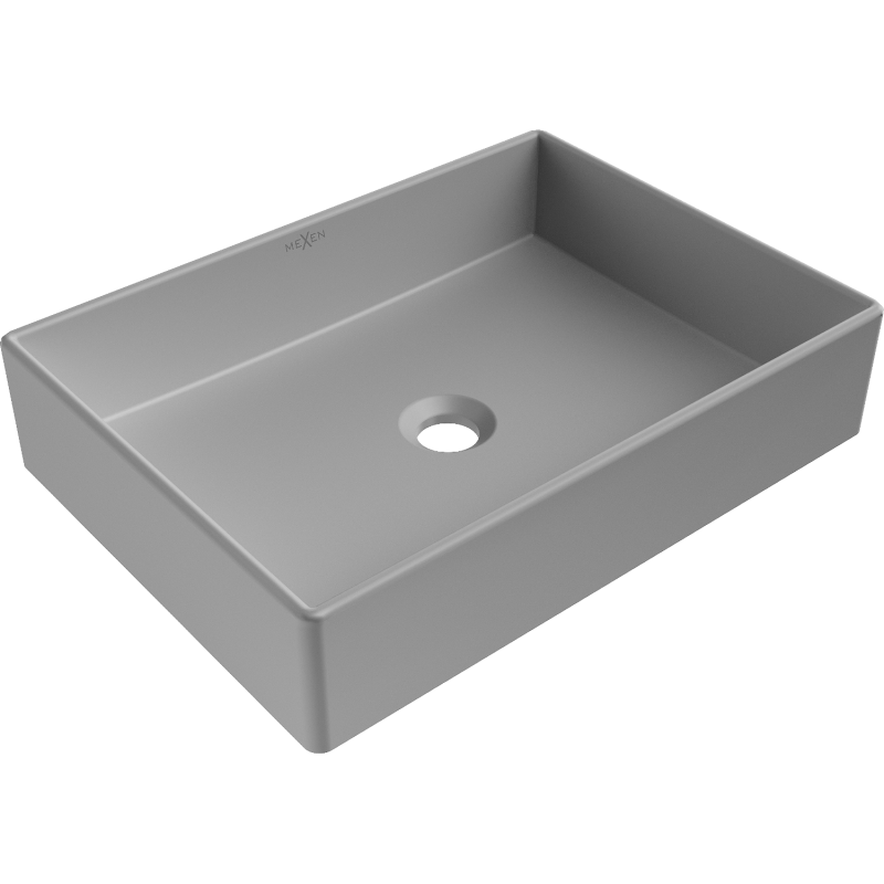 Mexen Goya Aufsatzwaschbecken 51 x 37 cm, hellgrau matt - 22185061