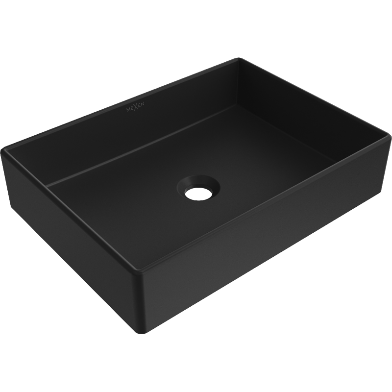 Mexen Goya Aufsatzwaschbecken 51 x 37 cm, schwarz matt - 22185085
