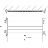 Mexen Line CCL11 Plattenheizkörper 300 x 400 mm, mittlerer unterer Anschluss, 182 W, weiß - W6C11L-030-040-00