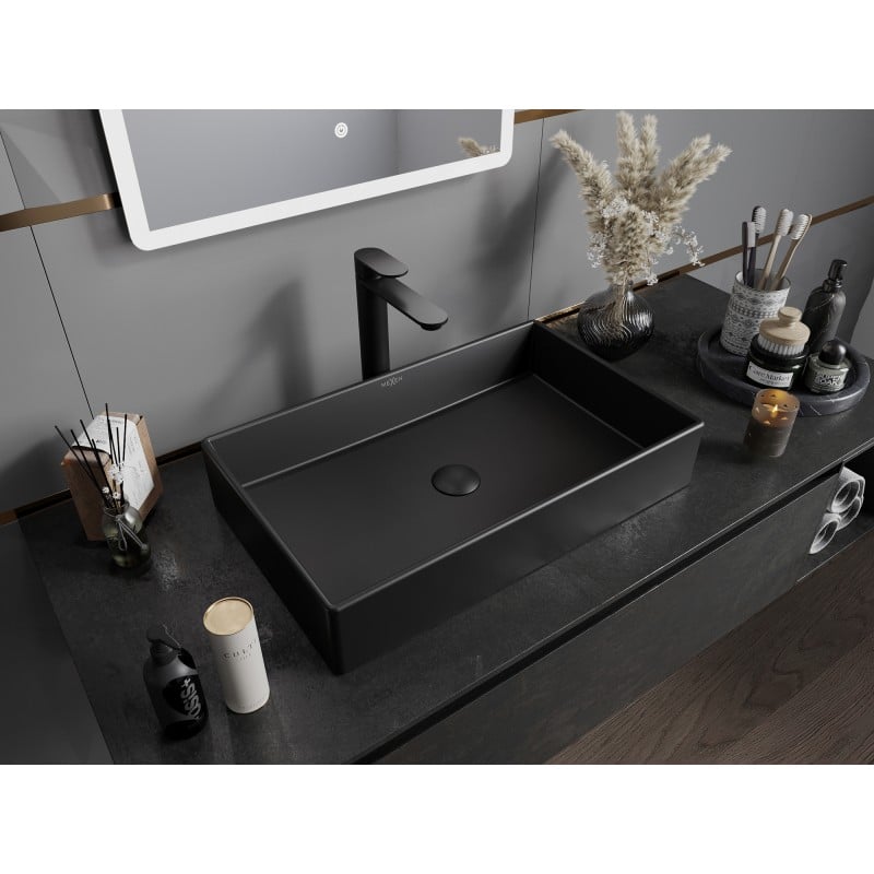 Mexen Goya Aufsatzwaschbecken 60 x 37 cm, schwarz matt- 22186085