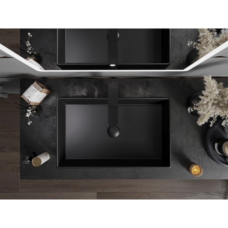 Mexen Goya Aufsatzwaschbecken 60 x 37 cm, schwarz matt- 22186085
