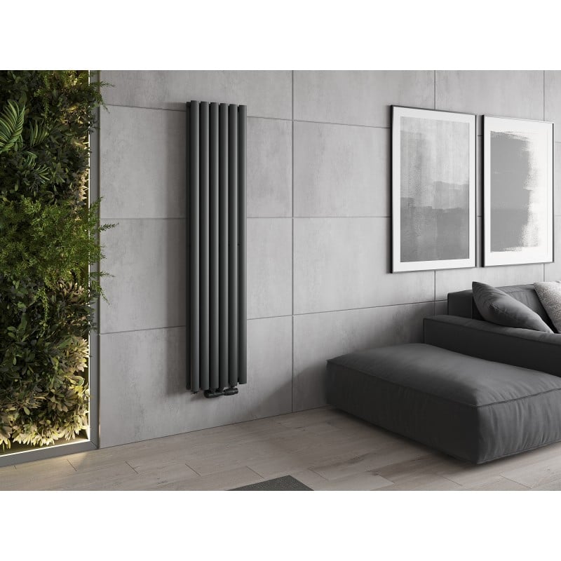 Mexen Dallas dekorativer Heizkörper 1600 x 360 mm, 1039 W, anthrazit - W214-1600-360-00-66