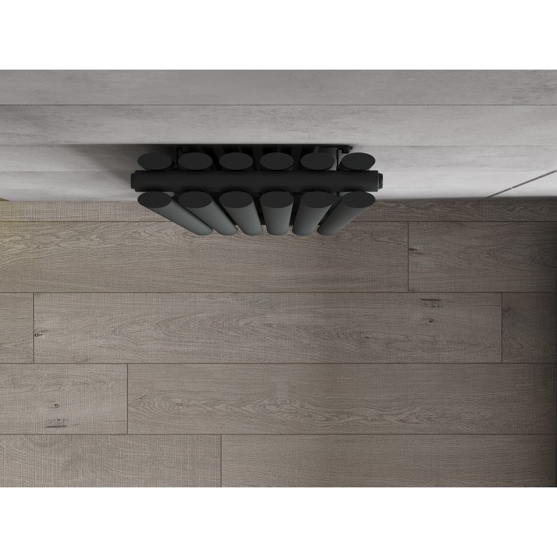 Mexen Dallas dekorativer Heizkörper 1600 x 360 mm, 1039 W, anthrazit - W214-1600-360-00-66