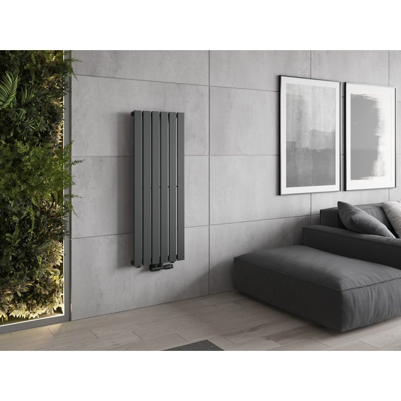 Mexen Boston Dekorativer Heizkörper 1200 x 452 mm, 611 W, Anthrazit - W213-1200-452-00-66
