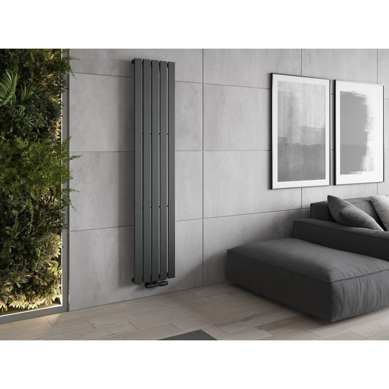 Mexen Boston dekorativer Heizkörper 1800 x 376 mm, 740 W, Anthrazit - W213-1800-376-01-66