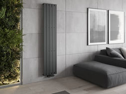 Mexen Boston Dekorativer Heizkörper 1800 x 376 mm, 740 W, Anthrazit - W213-1800-376-01-66
