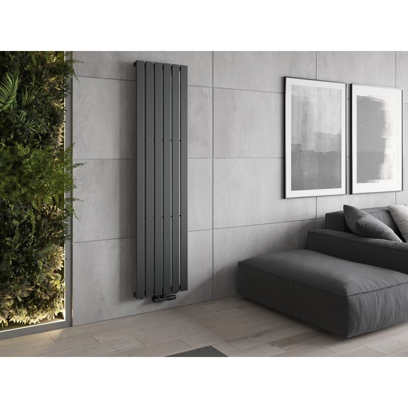 Mexen Boston dekorativer Heizkörper 1800 x 452 mm, 888 W, anthrazit - W213-1800-452-00-66