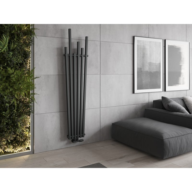 Mexen Omaha dekorativer Heizkörper 1800 x 420 mm, 655 W, Anthrazit - W208-1800-420-00-66