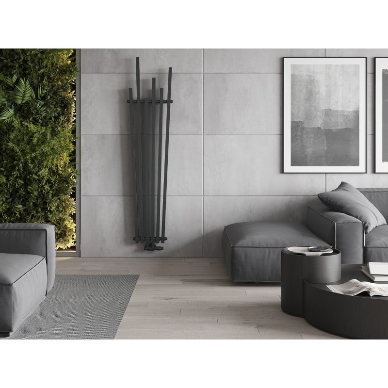 Mexen Omaha dekorativer Heizkörper 1800 x 420 mm, 655 W, Anthrazit - W208-1800-420-00-66