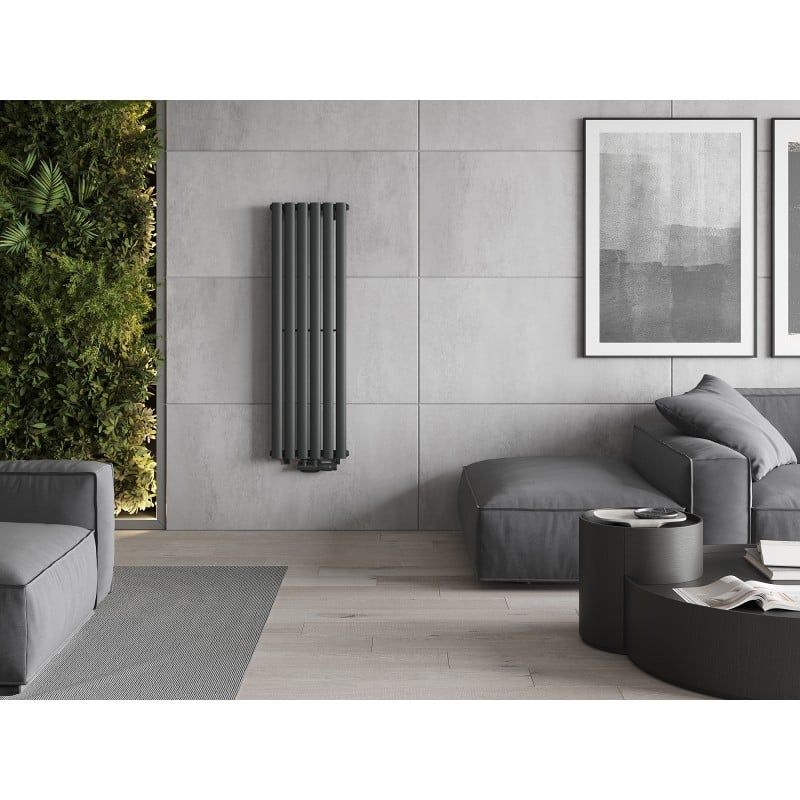 Mexen Oregon Dekorativer Heizkörper 1200 x 360 mm, 417 W, Anthrazit - W202-1200-350-00-66