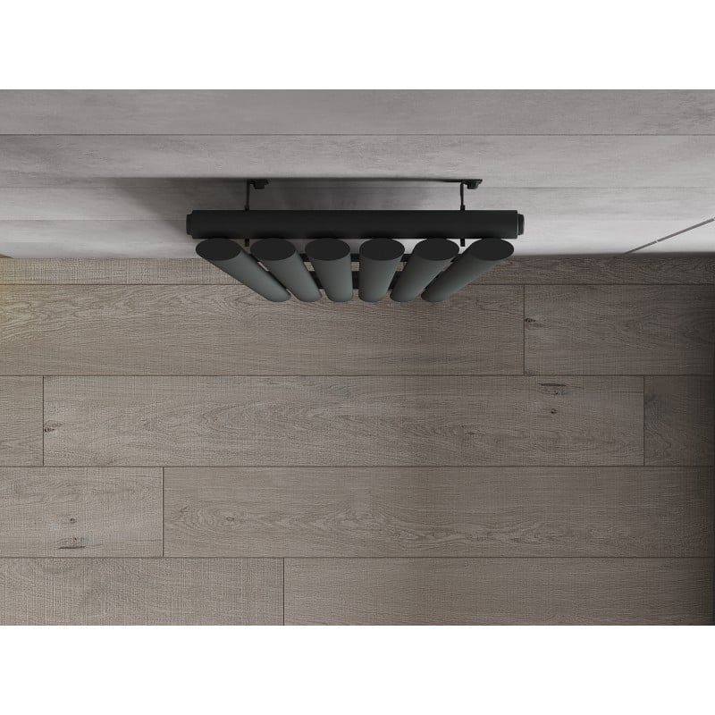Mexen Oregon dekorativer Heizkörper 1800 x 360 mm, 604 W, anthrazit - W202-1800-350-00-66