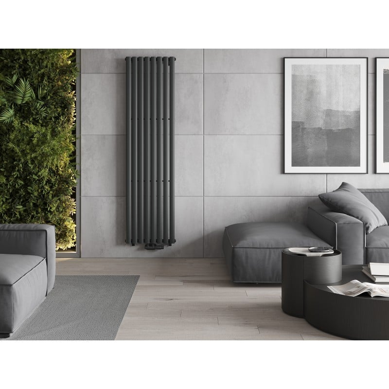 Mexen Oregon Dekorationsheizkörper 1800 x 480 mm, 805 W, Anthrazit - W202-1800-490-00-66