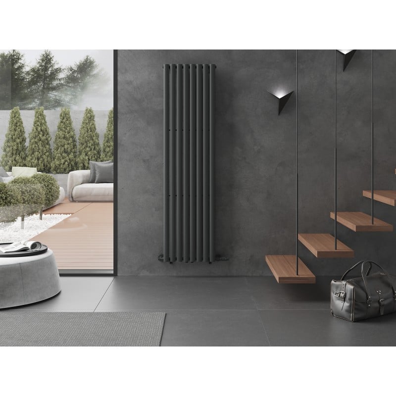 Mexen Oregon Dekorationsheizkörper 1800 x 480 mm, 805 W, Anthrazit - W202-1800-490-00-66