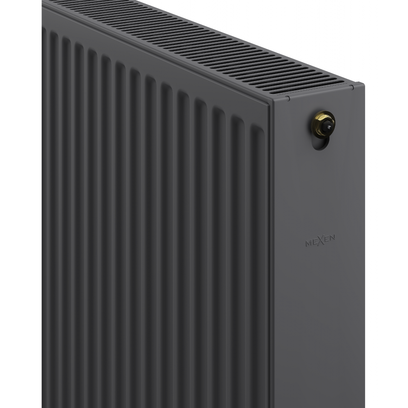 Mexen CC22 Plattenheizkörper 400 x 1800 mm, mittiger unterer Anschluss, 2134 W, Anthrazit - W6C22-040-180-66