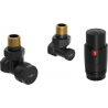 Mexen G00 Thermostat-Set, Winkelform, schwarz - W901-900-70