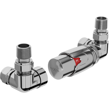 Mexen G00 Axiales Thermostat-Set, Chrom - W903-900-01