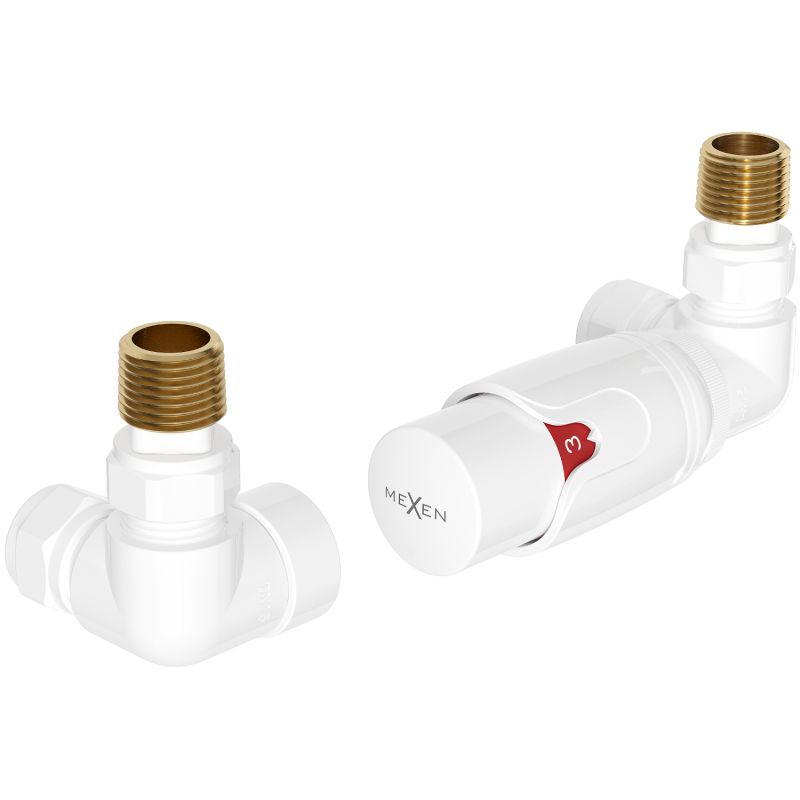 Mexen G00 Thermostat-Set, axial, weiß - W903-900-20