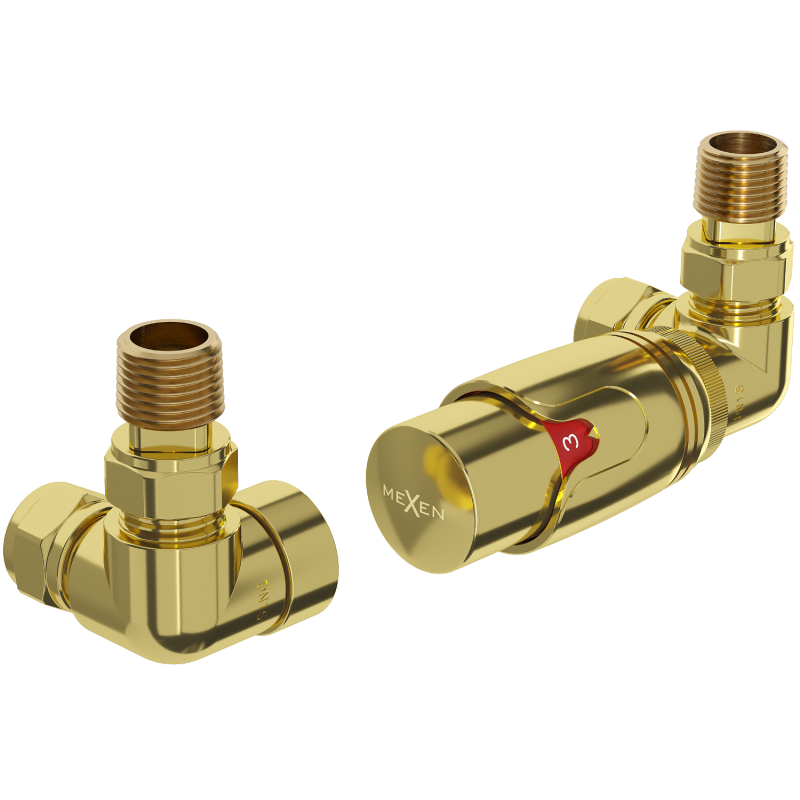 Mexen G00 Axiales Thermostat-Set, Gold - W903-900-50