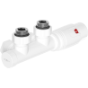 Mexen G00 Thermostat-Set, Winkel, Duplex, DN50, weiß - W907-900-20