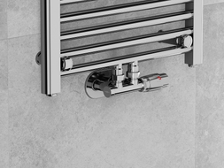 Mexen G00 Thermostat-Set, Winkel, Duplex, DN50, Chrom - W907-900-01