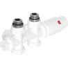 Mexen G00 thermostatisches Set Winkel/Gerade, Duplex, DN50, weiß - W908-900-20