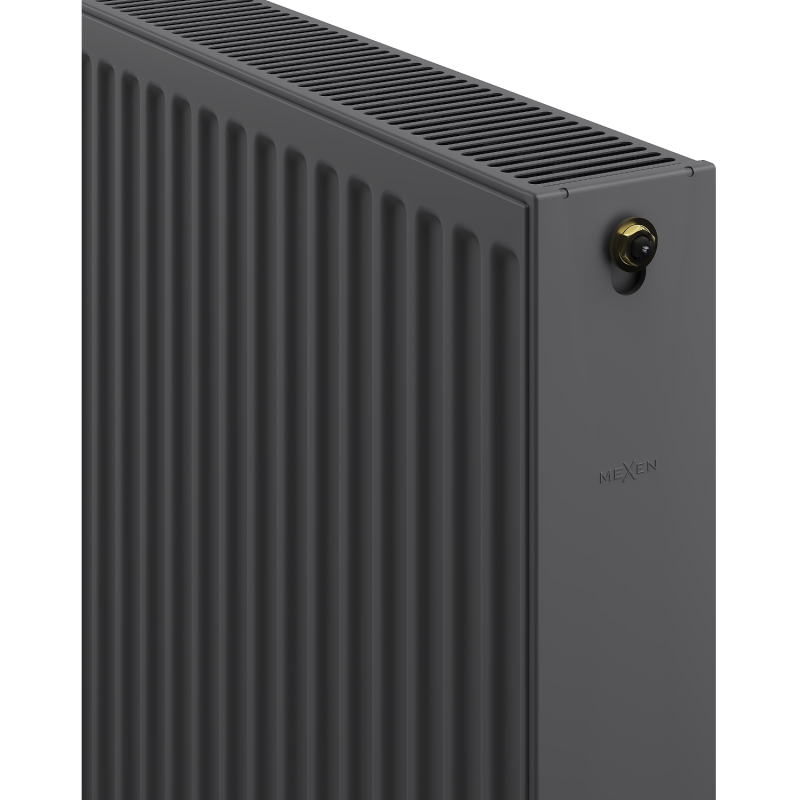 Mexen CC22 Plattenheizkörper 900 x 2800 mm, mittlerer unterer Anschluss, 6397 W, Anthrazit - W6C22-090-280-66