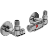 Mexen G00 axialer Thermostat-Set mit Abdeckung R, Chrom - W903-900-904-01