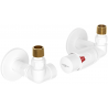 Mexen G00 Thermostat-Set, axial mit Abdeckung R, weiß - W903-900-904-20