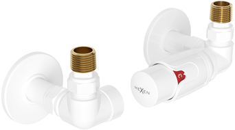Mexen G00 Thermostat-Set, axial mit Abdeckung R, weiß - W903-900-904-20