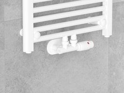 Mexen G00 Thermostat-Kit, Winkel mit Abdeckung R, Duplex, DN50, weiß - W907-900-905-20