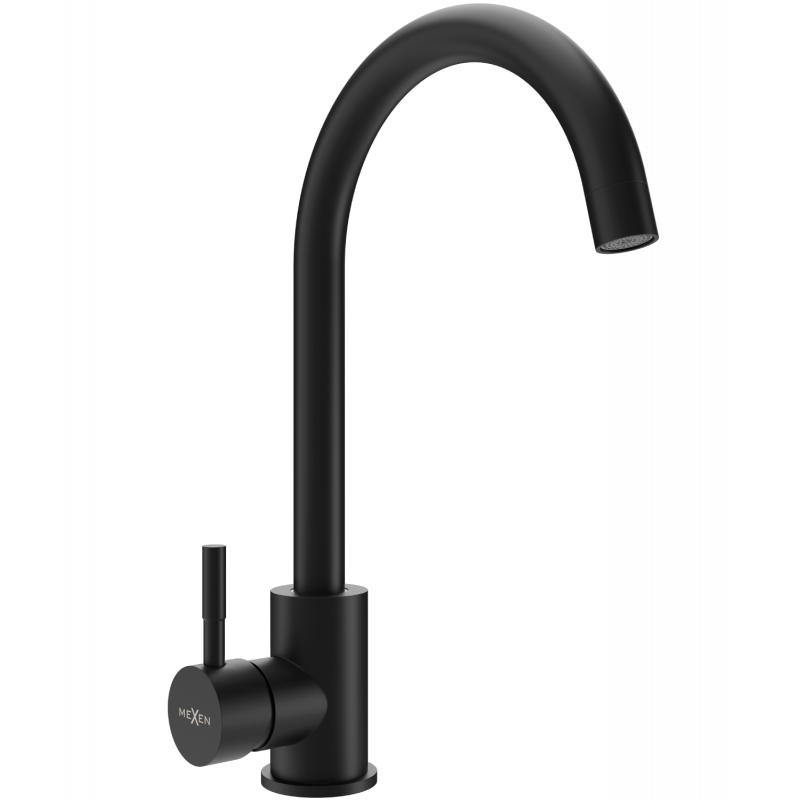 Mexen Foggia Küchenarmatur, schwarz - 671800-70