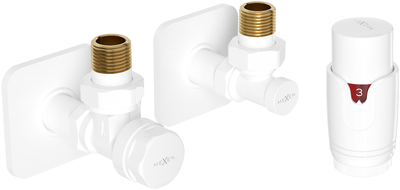 Mexen G00 Thermostat-Set Eckig mit S-Blende, Weiß - W901-900-909-20