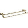 Mexen Zoja doppelter Handtuchhalter, gold - 7019125-50