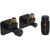 Mexen G00 Winkelthermostatset mit S-Verkleidung, schwarz - W901-900-909-70