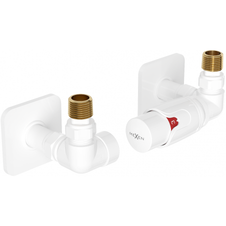 Mexen G00 Axiales Thermostat-Set mit Abdeckung S, Weiß - W903-900-909-20