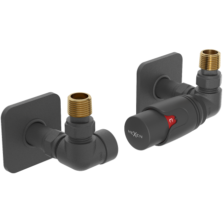 Mexen G00 Thermostat-Set, Achse mit Verkleidung S, Anthrazit - W903-900-909-66