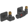 Mexen G00 Thermostat-Set, Achse mit Verkleidung S, Anthrazit - W903-900-909-66