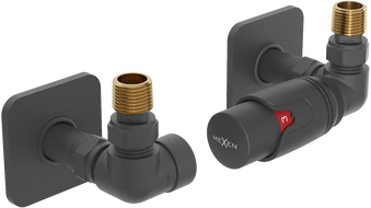 Mexen G00 Thermostat-Set, Achse mit Verkleidung S, Anthrazit - W903-900-909-66